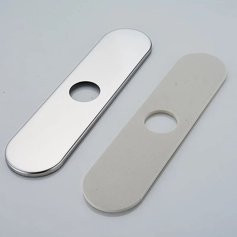 Polished Chrome Kitchen Sink Faucet Hole Cover Plate