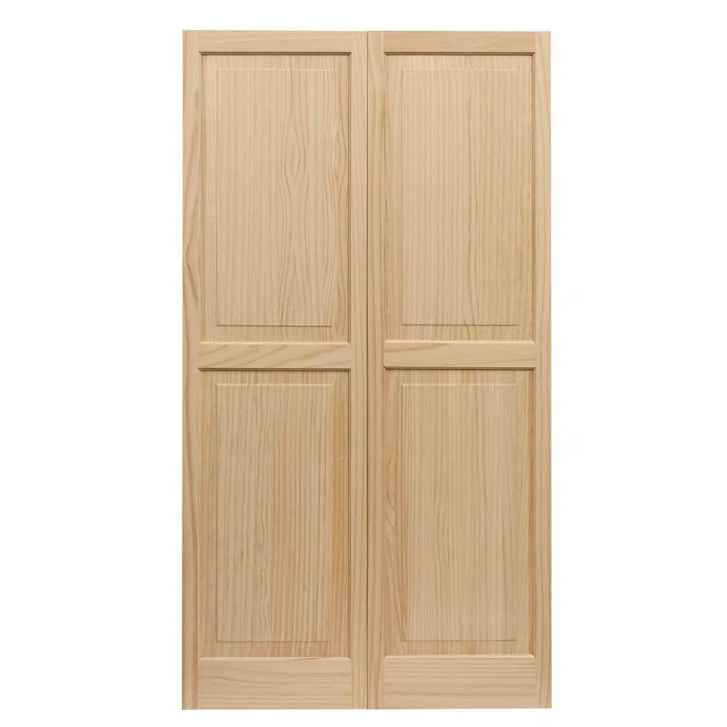 Unfinished Pine Raised Panel Exterior Shutters, 15" x 51"