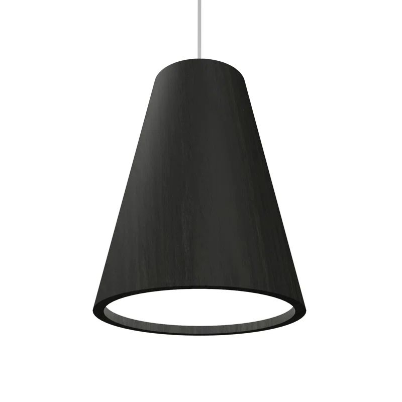 Matte Black Mini Contemporary Pendant Light