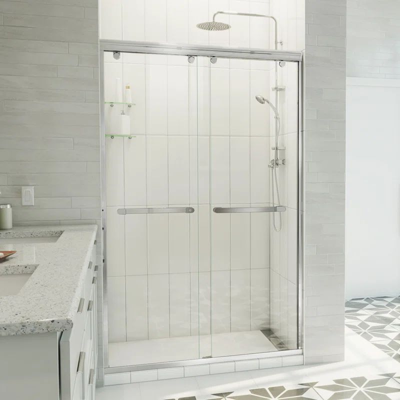 Charisma-X 44-48 inch Frameless Clear Glass Sliding Shower Door