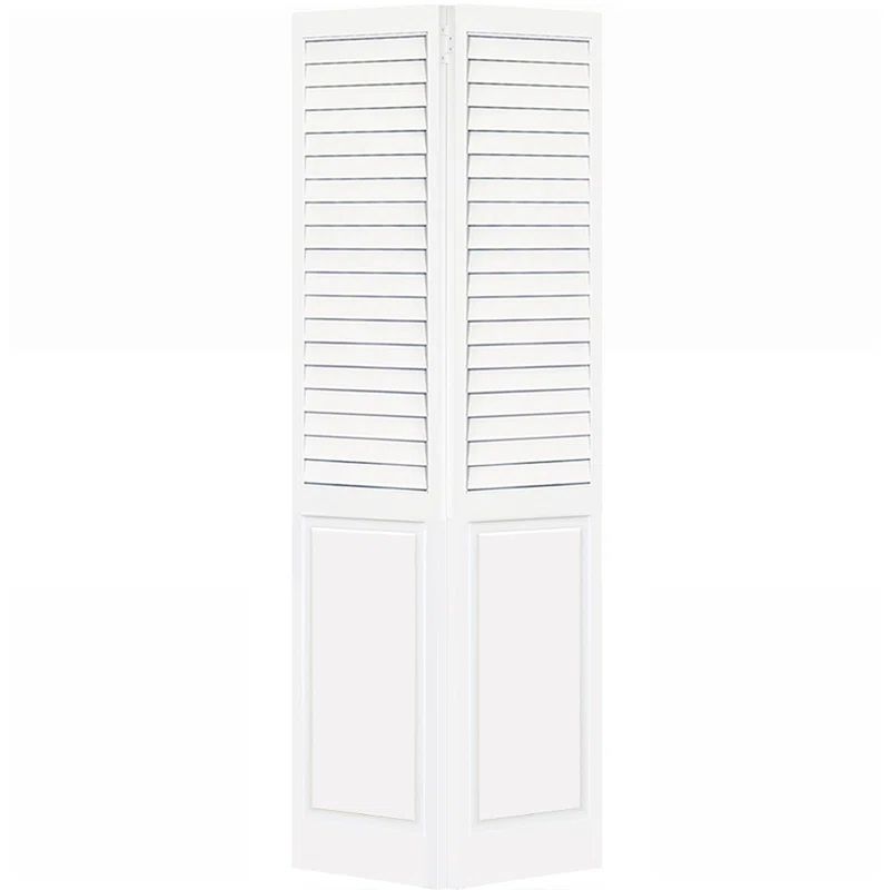 White Pine Plantation Louver Panel 80x30 Bi-Fold Door