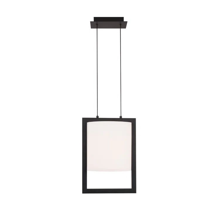 Park Avenue Mini Drum LED Pendant in Brass and Black