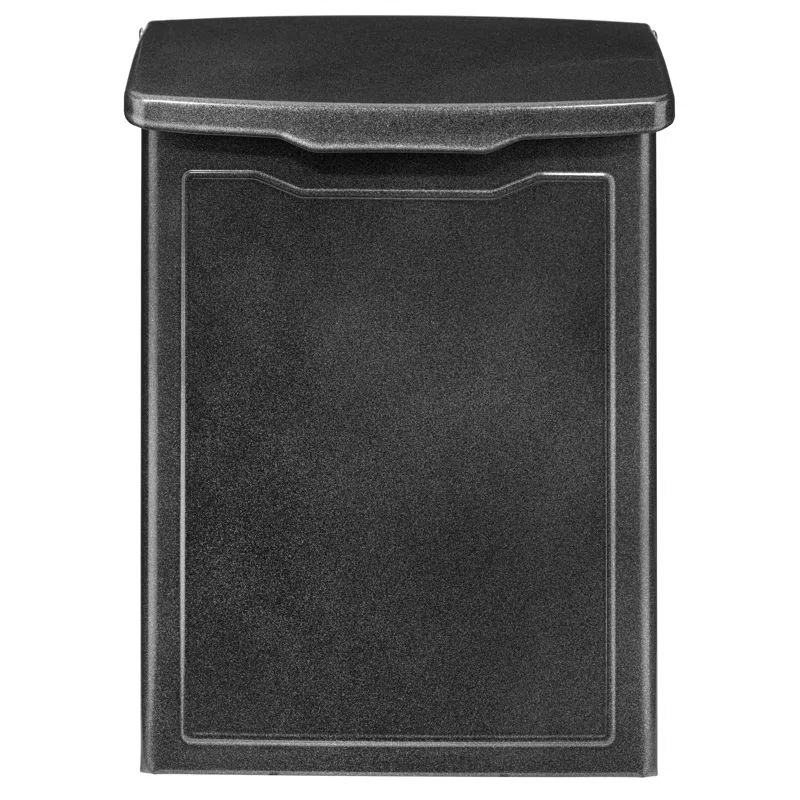Pewter Small Wall Mounted Steel Mailbox