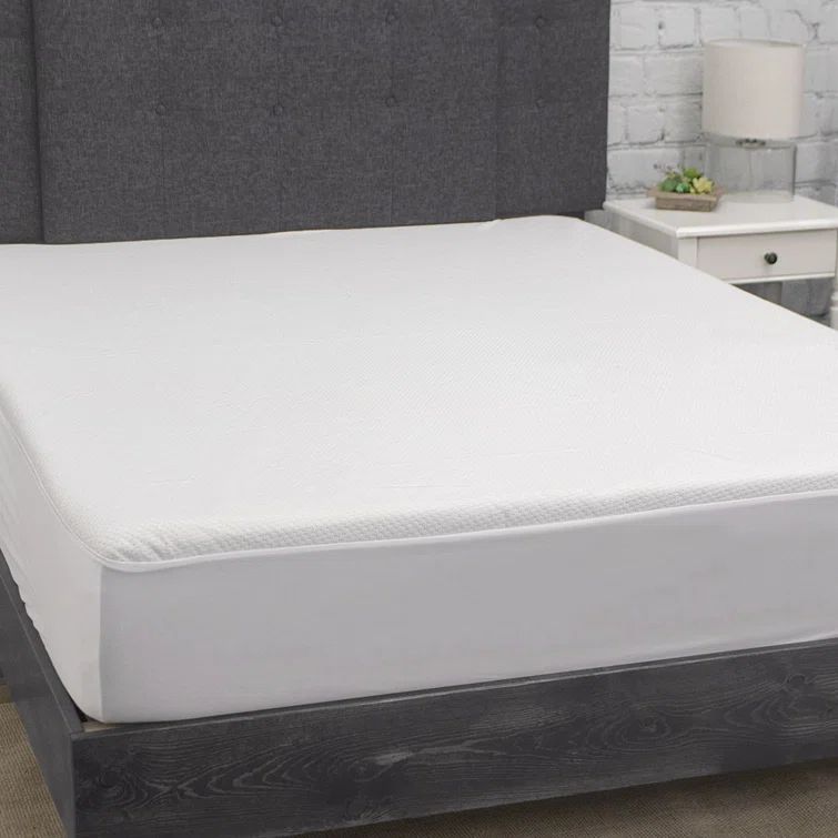 White Twin XL Waterproof Terry Cloth Mattress Protector