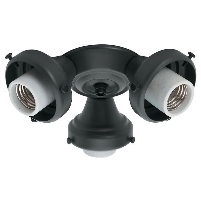 Hunter 3-Light Black Fitter Ceiling Fan Accessory