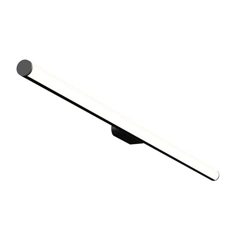 Minimalist White LED Vanity Light Bar, Direct Wired, Outdoor Compatible
