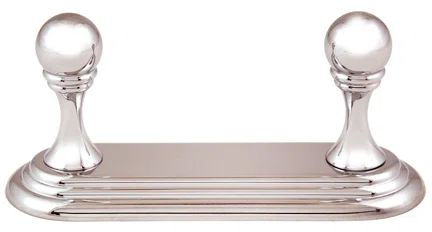 Polished Chrome Wall Mounted Double Robe Hook