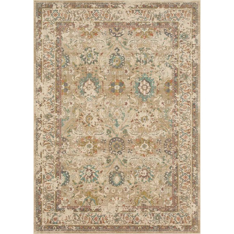Allerton Blue and Beige Wool Oriental Indoor Rug
