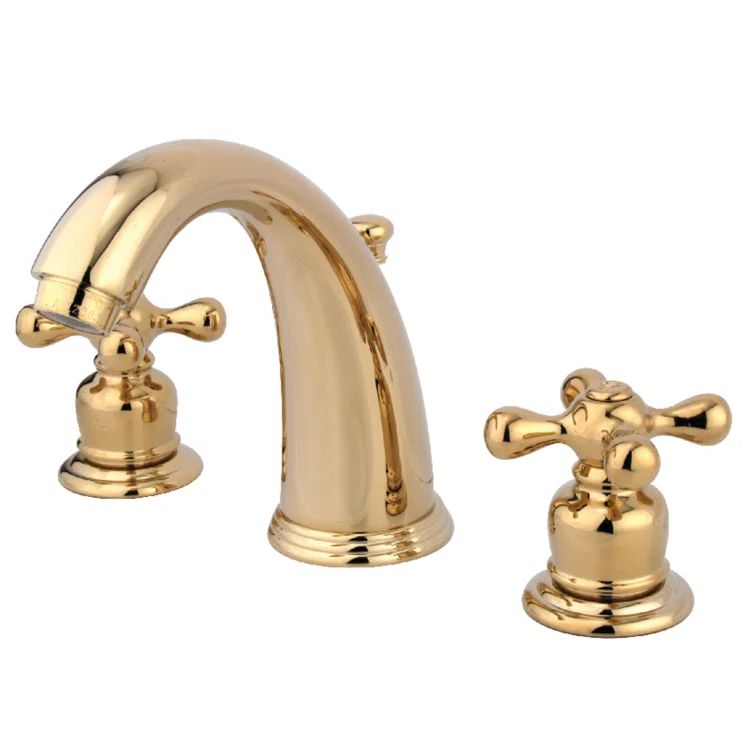 Victorian Elegance 8" Brass Widespread Bathroom Faucet