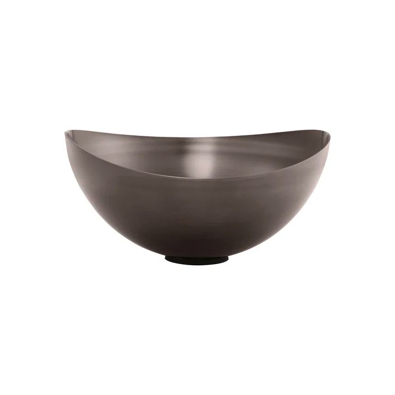 Burned Metal Finish Stainless Steel Decorative Bowl
