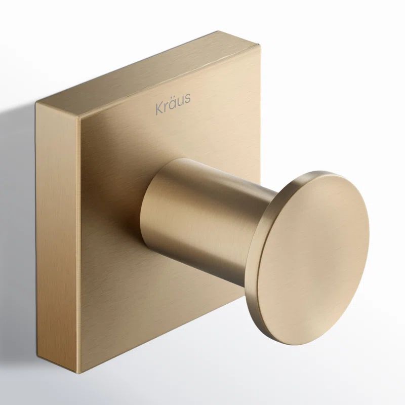 Ventus Brushed Gold Modern Wall Mounted Towel Hook