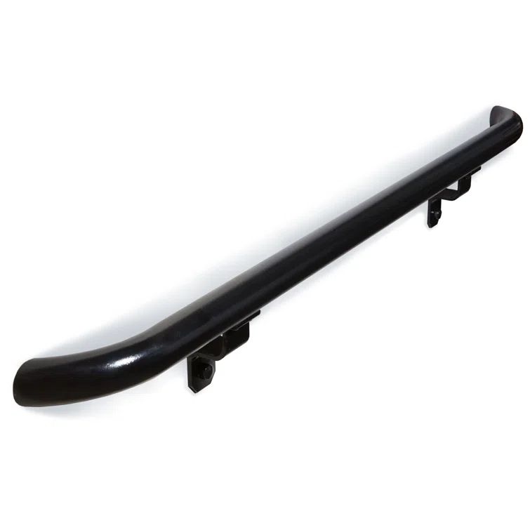 Hammered Black Aluminum 36" Handrail Kit with Wall Returns