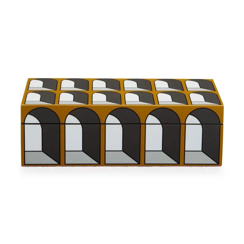 Small High Gloss Wood Stackable Storage Box