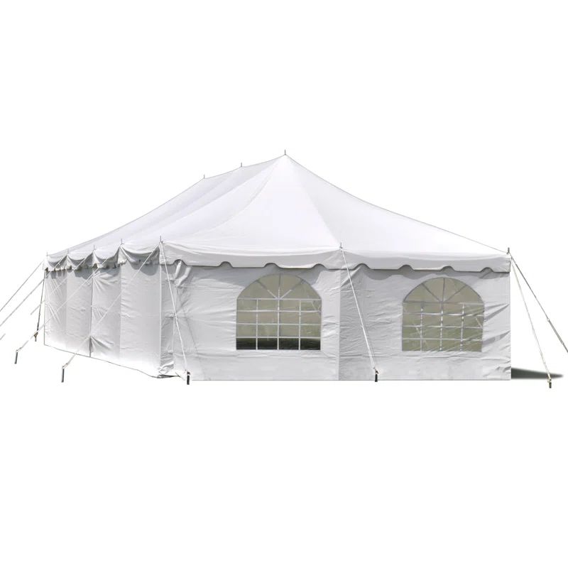 White 20' x 40' Waterproof PVC Vinyl Outdoor Event Tent