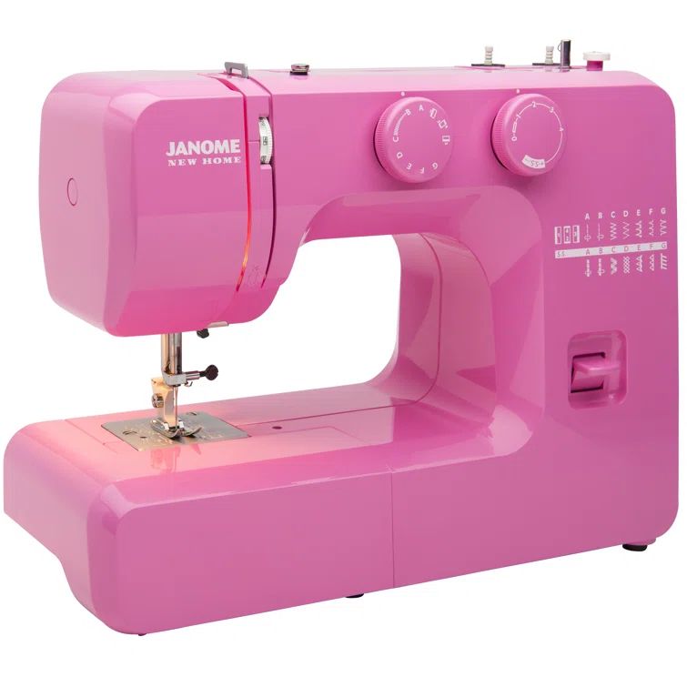 Janome Pink Sorbet Compact Sewing Machine with Metal Frame