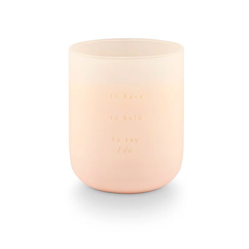 White Coconut Milk Mango Scented Bridal Candle