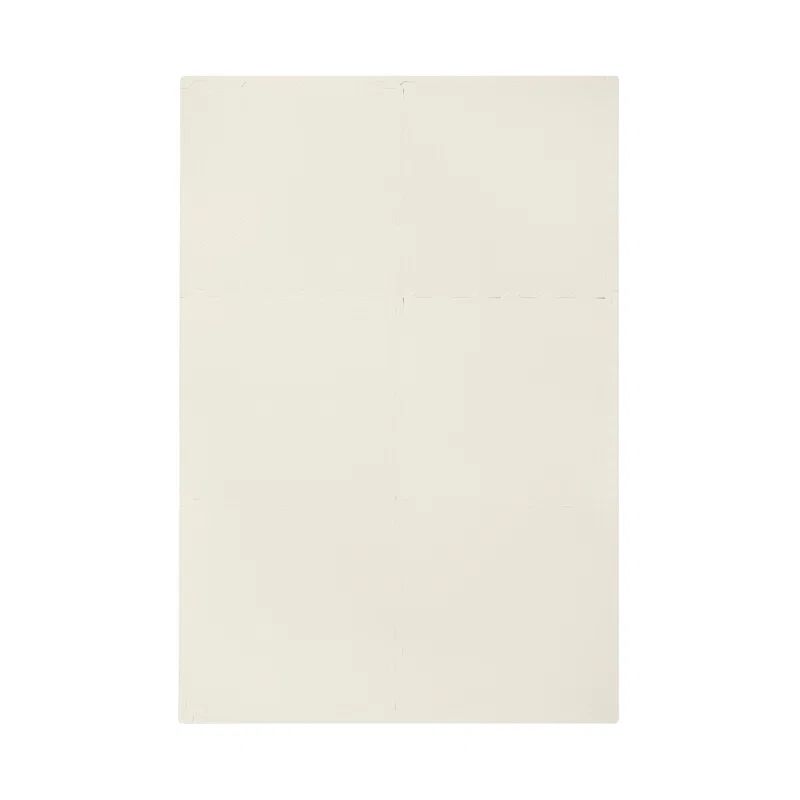 Cream Interlocking EVA Foam Puzzle Play Mat for Kids