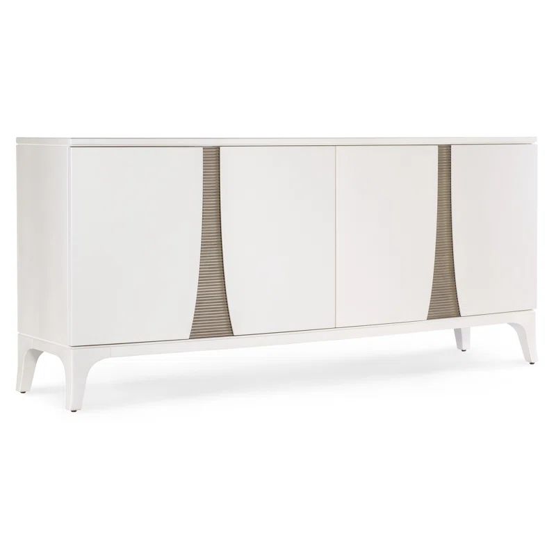 Bella Donna White 77" Transitional Entertainment Credenza