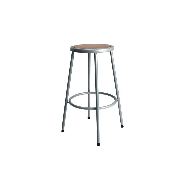 Felix 30" Gray Metal Adjustable Bar Stool