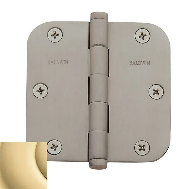 Unlacquered Brass 3.5" Butt Bearing Single Door Hinge