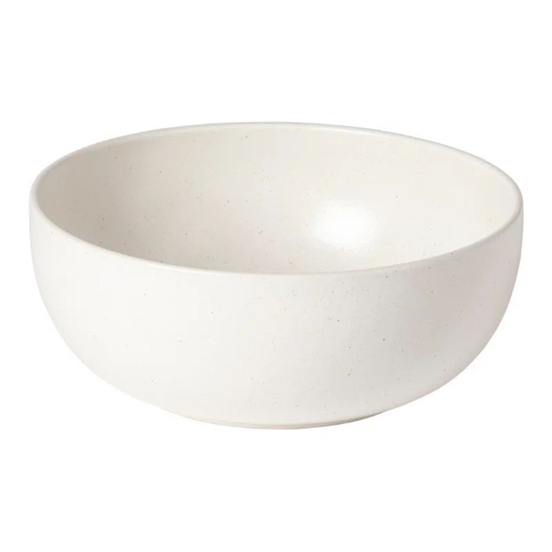 Pacifica White Ceramic 10" Serving Bowl