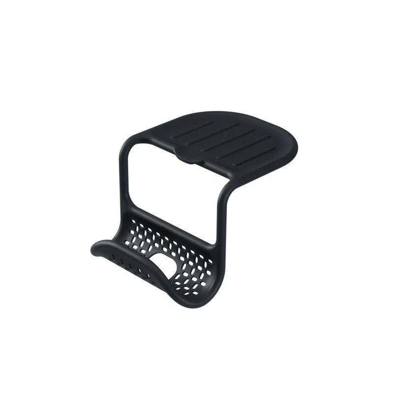 Black Flexible Sink Organizer with Perforated Base