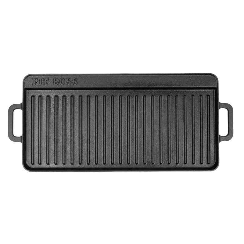 Pit Boss 10" x 20" Black Cast Iron Reversible Grill Griddle