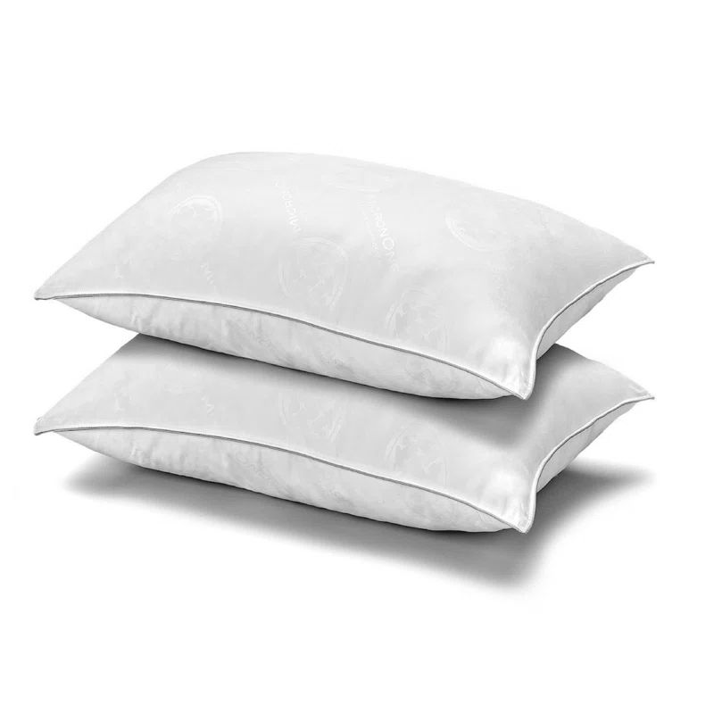 Ella Jayne Gray Hypoallergenic Down Alternative Queen Bed Pillows, Set of 2