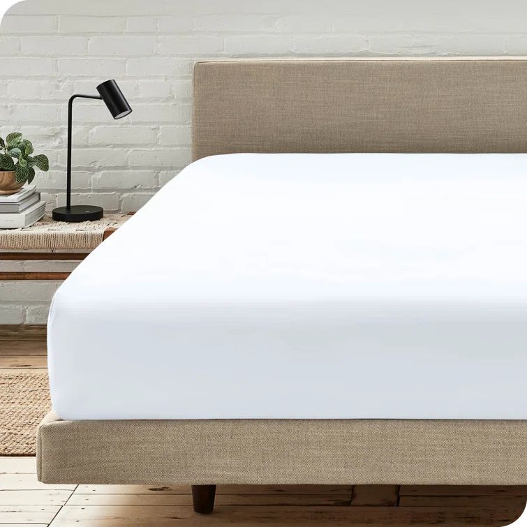 Twin White Deep Pocket Egyptian Cotton Microfiber Sheet Set