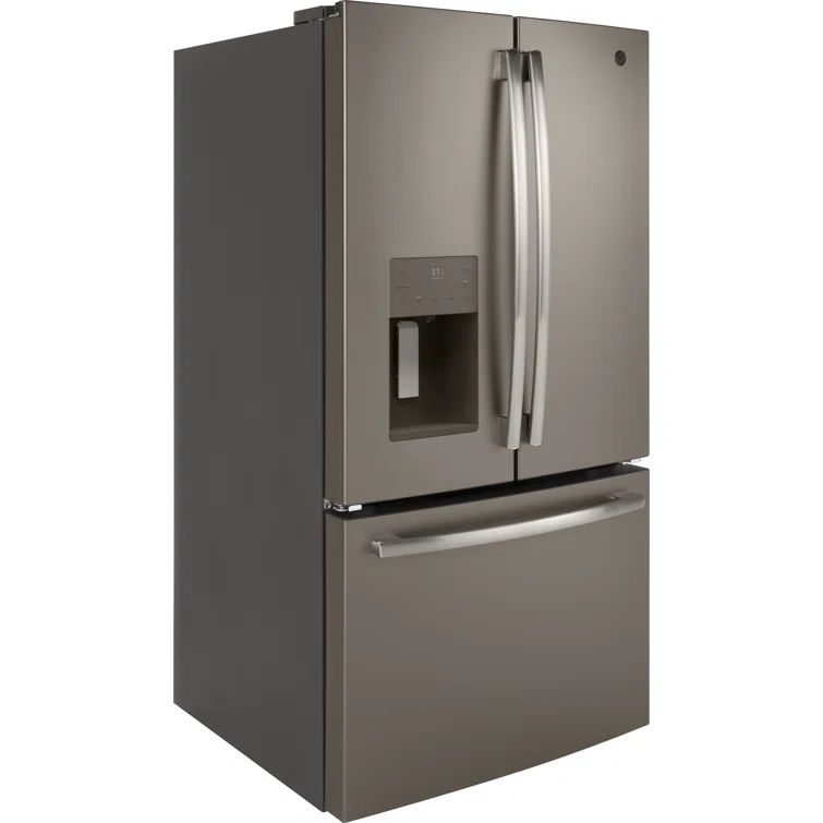 Slate French Door Refrigerator with Ice Maker and LED Lighting