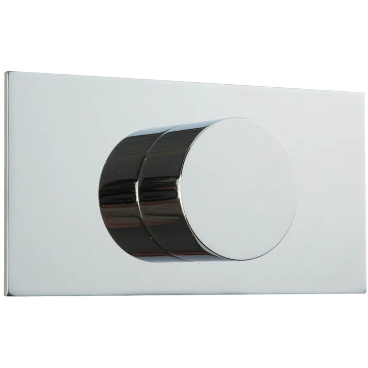 Chrome Round 3-Way Diverter Trim Kit with Letterbox Handle