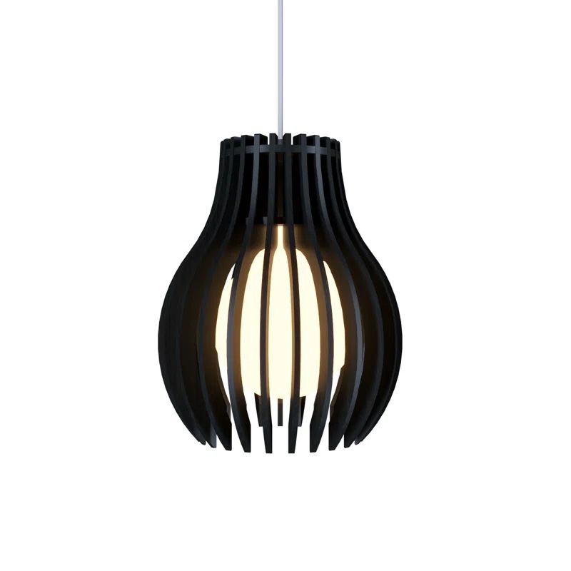 Matte Black Mini LED Pendant Light