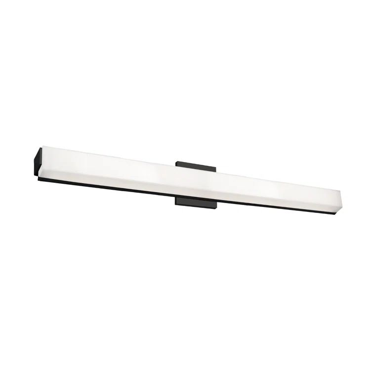 Latitude Sleek Black LED 36.75" Vanity Light Bar