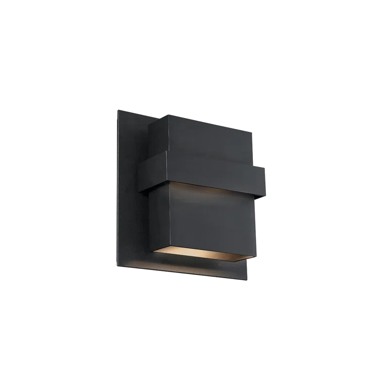 Black Aluminum 11-Inch Dimmable LED Outdoor Wall Sconce