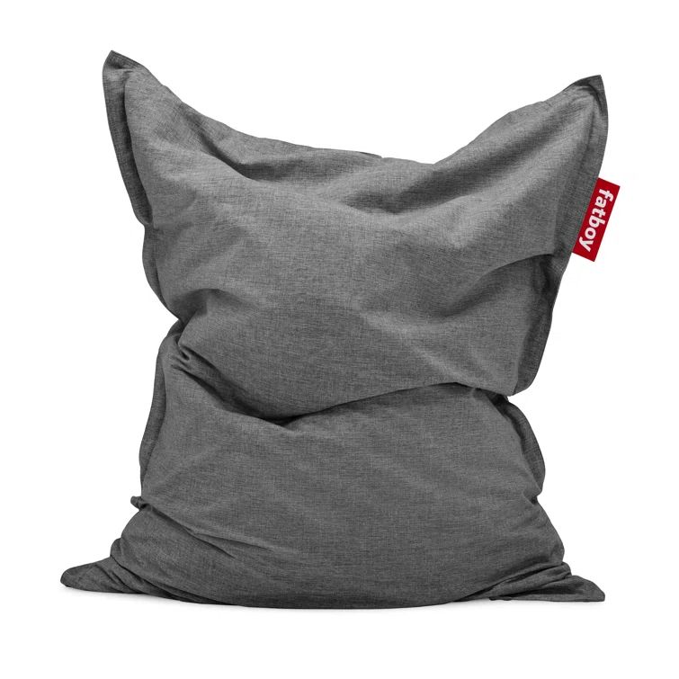 Rock Gray Acrylic Outdoor Bean Bag Chair