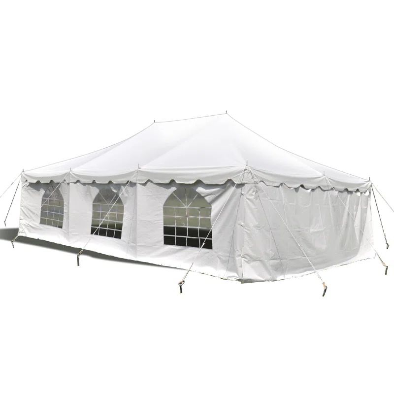 Large White Waterproof PVC Outdoor Party Tent with Sidewalls