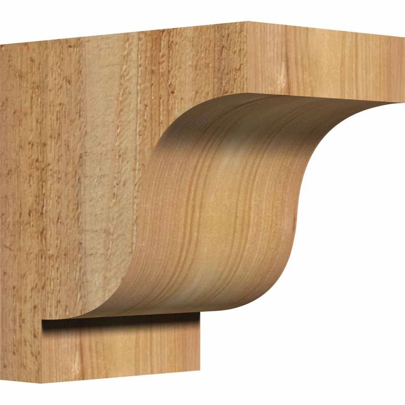 6" x 6" x 4" Western Red Cedar Rustic Corbel
