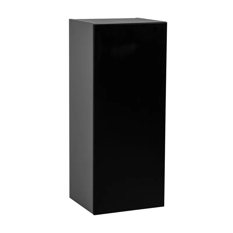 Black Matte Particleboard Single Door Wall Cabinet 36" x 9"