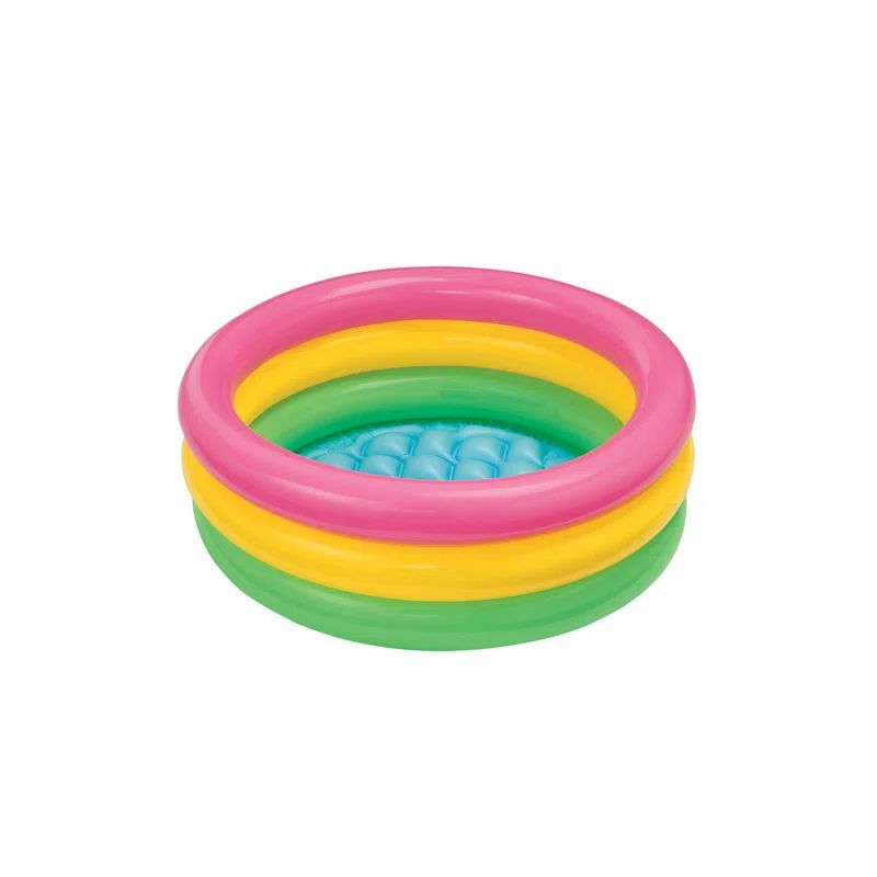 Sunset Glow 34" Round Inflatable Baby Pool