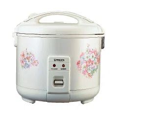 Floral Pattern 10 Cup Electric Stainless Steel Rice Cooker with Steamer