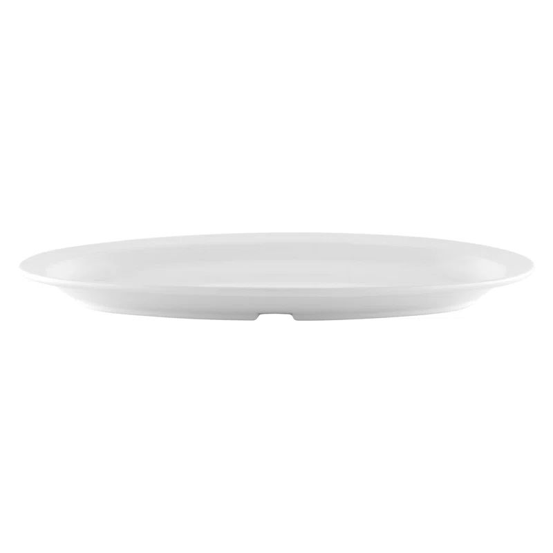 White Oval Melamine Break Resistant Dinnerware Platter
