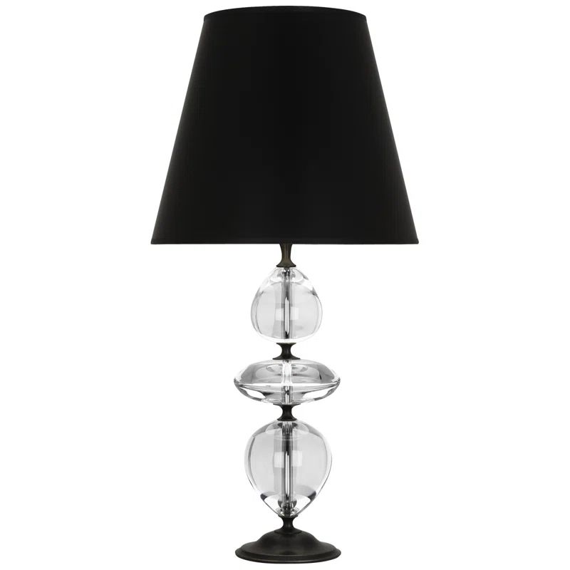 Orlando Black and Clear Crystal Table Lamp
