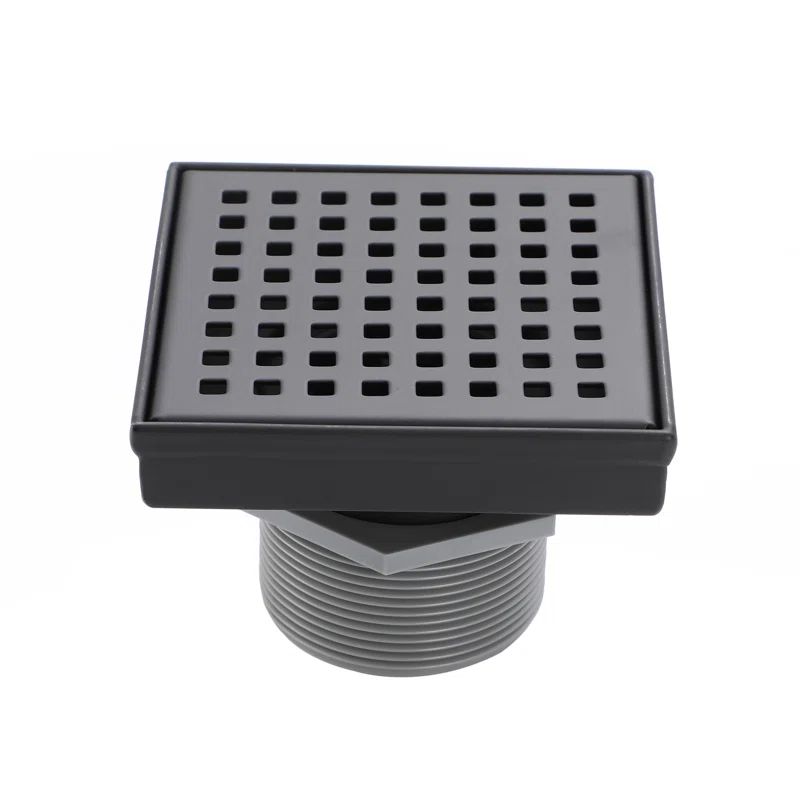 Matte Black Stainless Steel Square Shower Drain