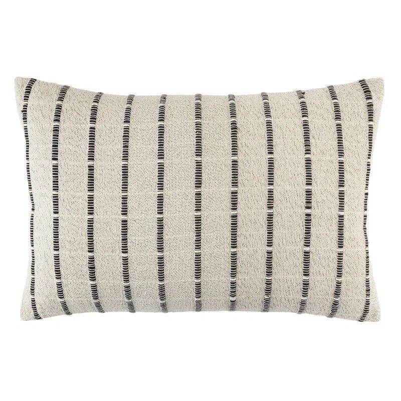 Natural Cotton Corded Decorative Pillow Cover 16"x24"