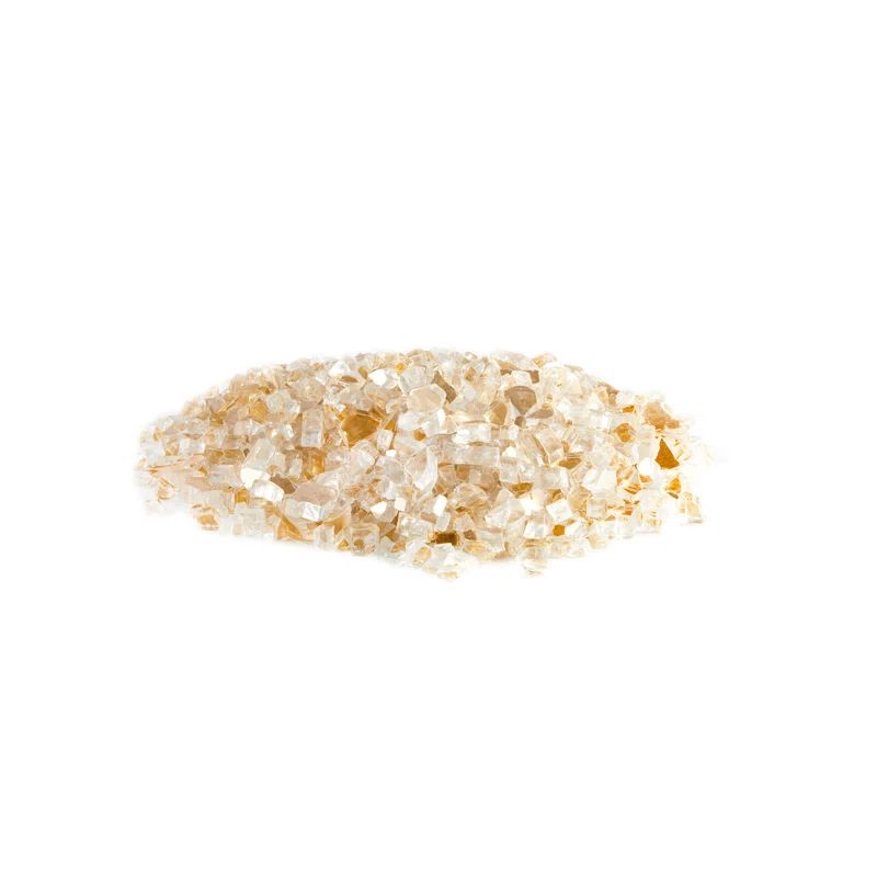 Gold Reflective Fire Pit Glass, 10 lbs