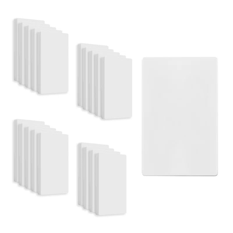 White Rectangular Plastic 1-Gang Screwless Wall Plate