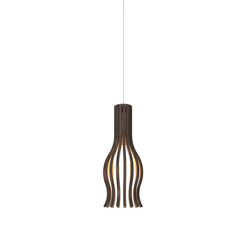 American Walnut Mini Barrel Pendant Light