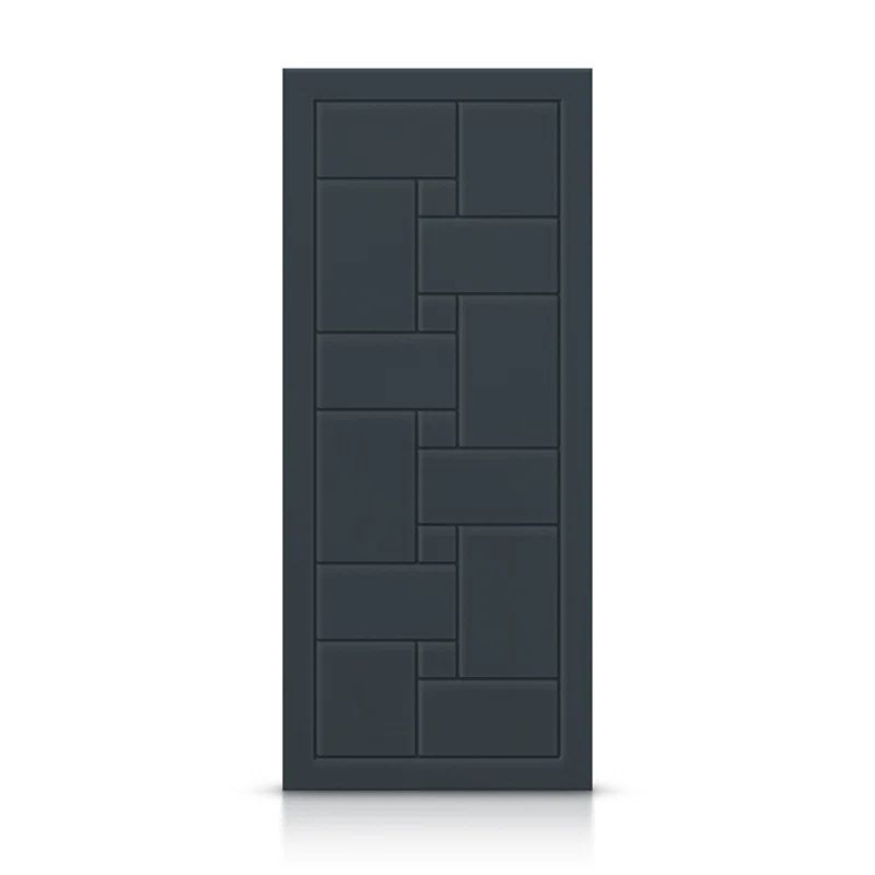 Charcoal Gray Painted Hollow Core Interior Slab Door, 36" x 84"