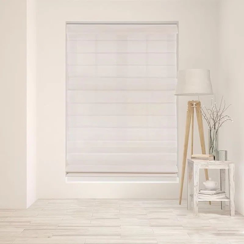 Pebble Beach Cordless Light Filtering Fabric Roman Shade