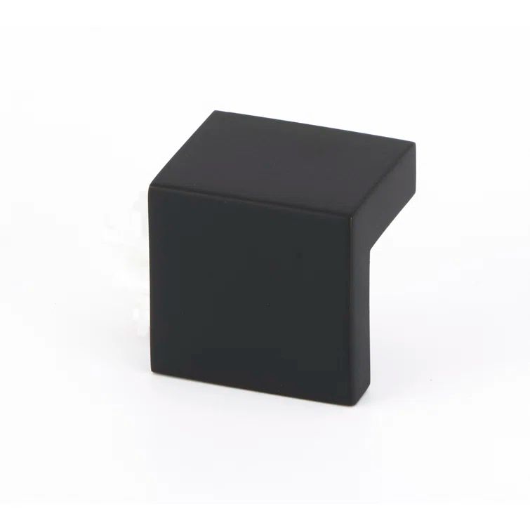 Unlacquered Brass Modern Finger Pull with Mounting Hardware